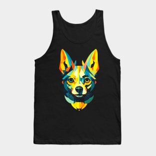 Abstract Dog face Tank Top